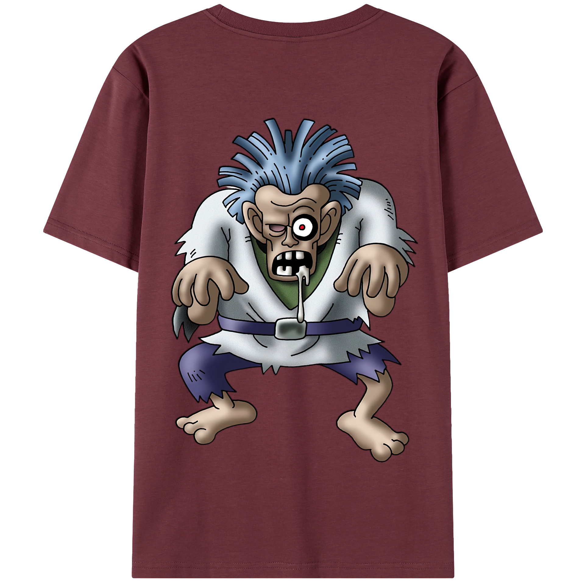 （画像用） ドラゴンクエスト Doragon Kuesuto Dragon Quest 綿100％半袖Tシャツ（背面プリント）